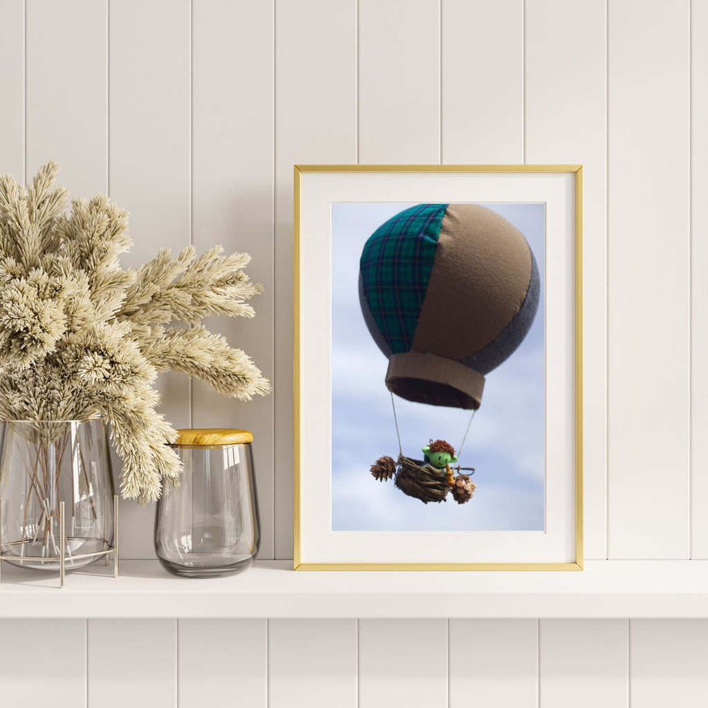 Clove Soaring High in Hot Air Balloon 8x10