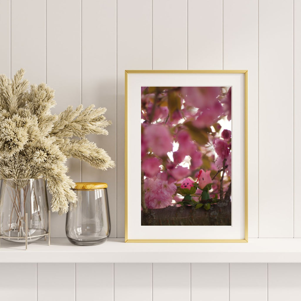 Gossibuds Chatting in the Cherry Blossoms 8x10