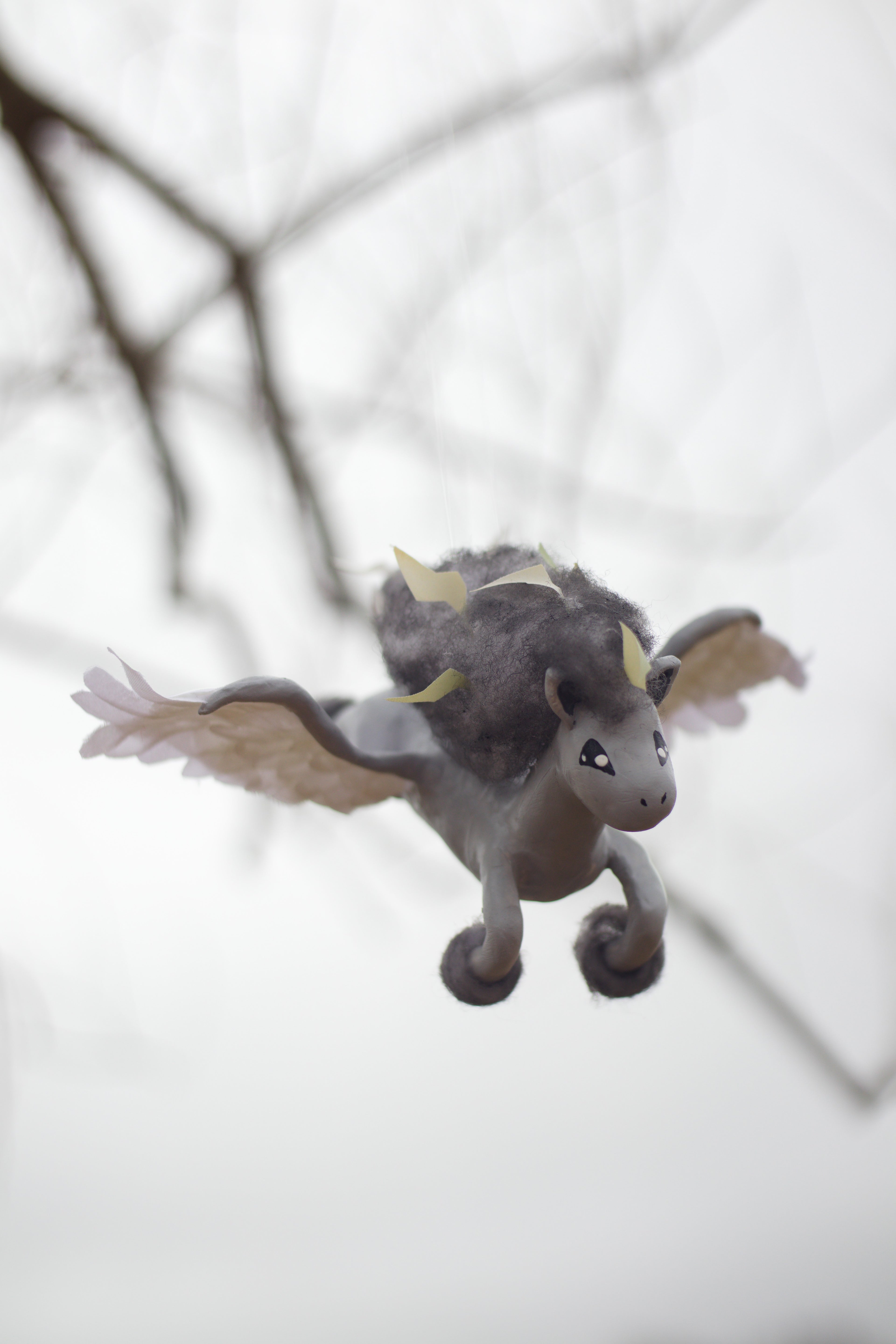 Pegastorm Flying Through Looming Clouds 8x10