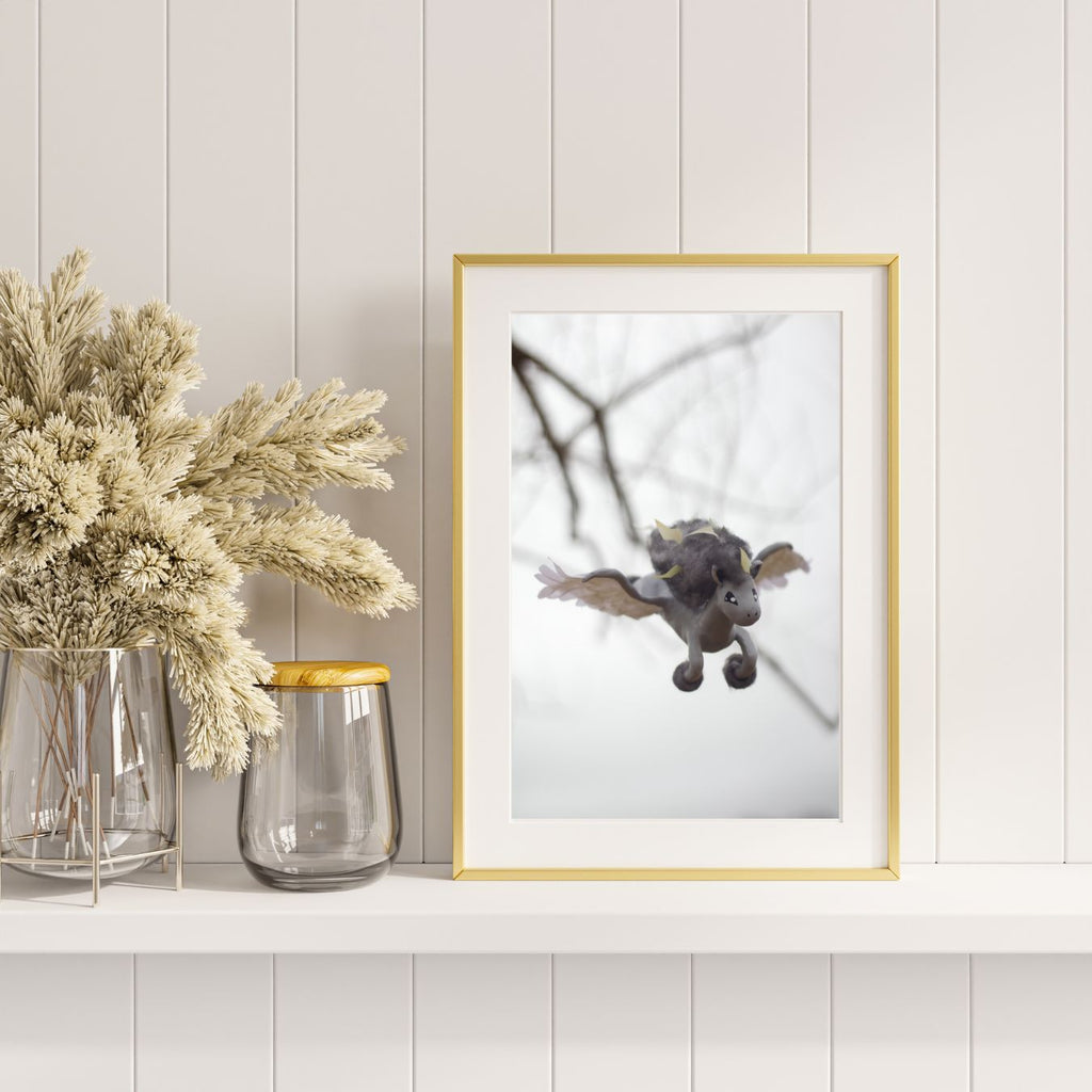 Pegastorm Flying Through Looming Clouds 8x10