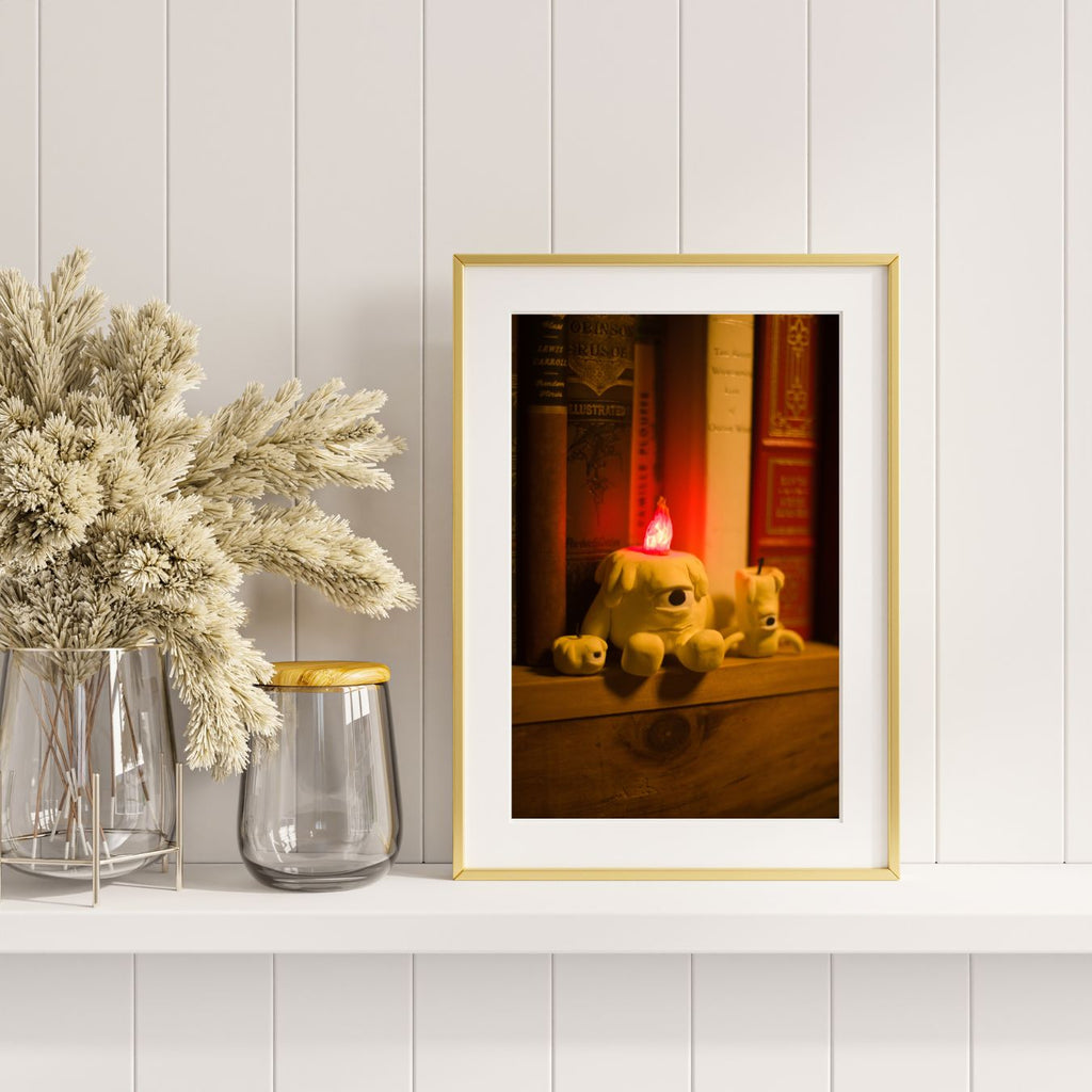 Waxlops in the Library 8x10