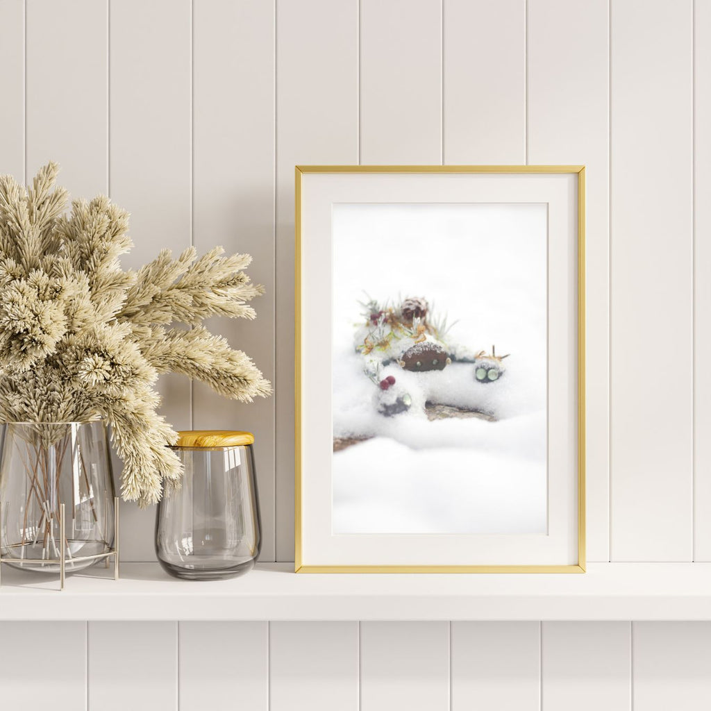 Saxum and Saxletts in the Snow 8x10